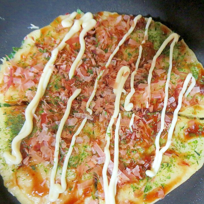 カニカマ入りお好み焼き